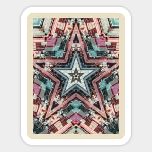 Red Green Blue Star Sticker